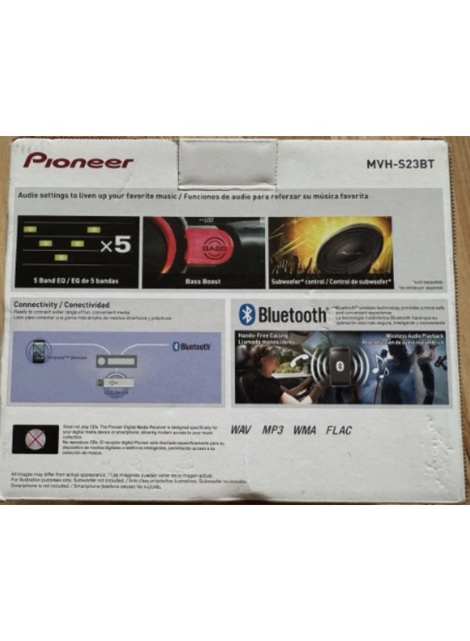 Pioneer MVH-S235BT Digital Media Receiver with Bluetooth, 2 RCA Pre-outs, Bass Boost Direct Access Key, Front USB, AM/FM Radio - Image 4